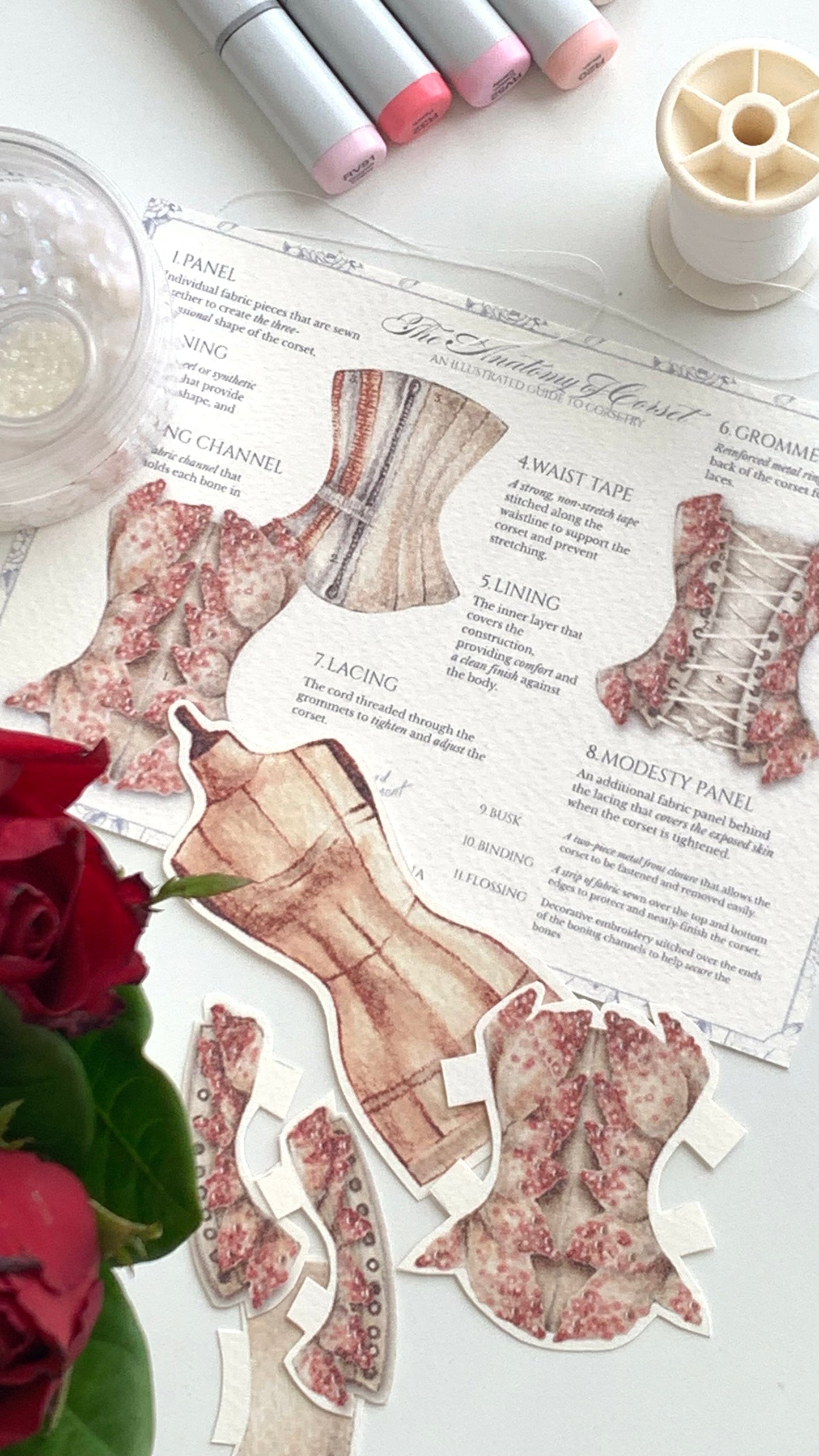 (Pre-order) Petal Corset Art Mail (Limited Edition)